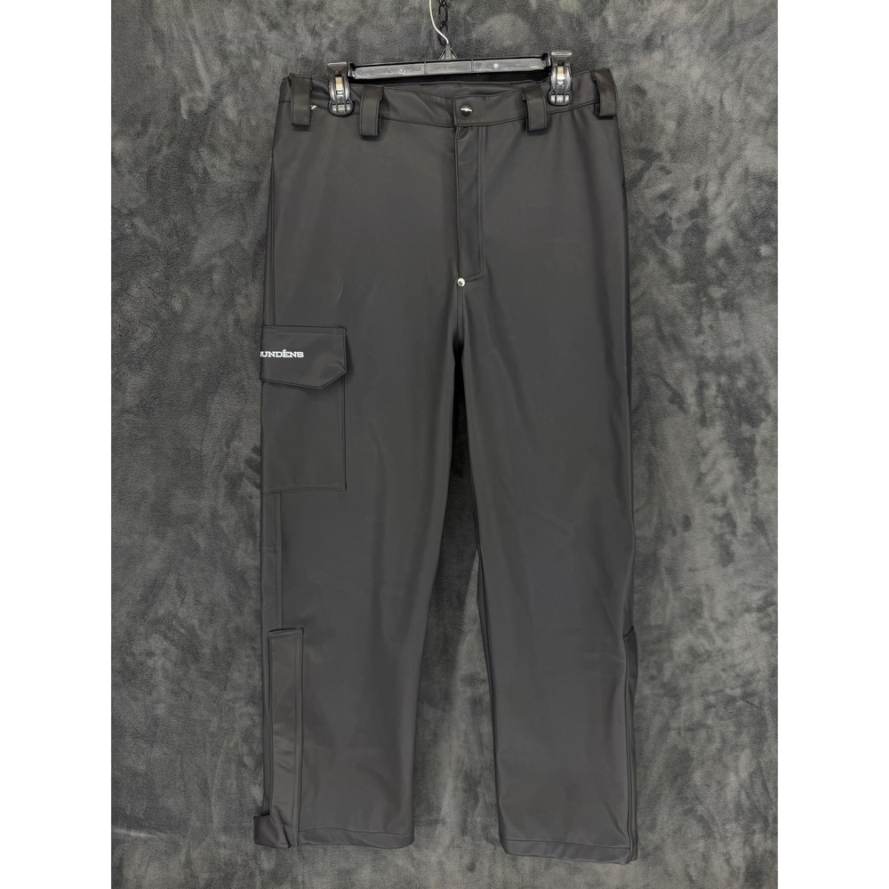 Grundens Rain Pants Mens XS Black Waterproof Fishing Cargo Work Trousers‎ 210467